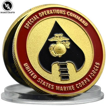 Монета Вызова Сил морской пехоты США, Командование Специальных Операций, Коллекция военных Медалей, Подарок