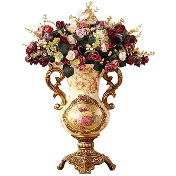 Украшение керамической вазы Цветочная композиция для гостиной Современная минималистичная мебель Декоративный Креативный Роскошный Свадебный Подарок