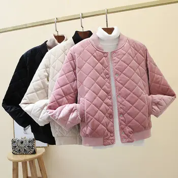 Женское хлопчатобумажное пальто из канареечного кашемира, легкое пальто, короткая хлопчатобумажная куртка типа тюрбо, толстая теплая модная маленькая куртка с хлопчатобумажной подкладкой