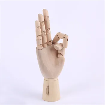 Деревянный рисунок от руки Эскиз Манекена Модель Человека-художника Деревянный манекен Руки Подвижные Конечности