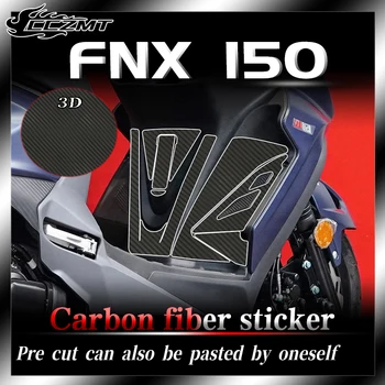 Для SYM FNX150 3D наклейки из углеродного волокна модифицированные автомобильные наклейки защитные наклейки декоративные и водонепроницаемые все автомобильные наклейки