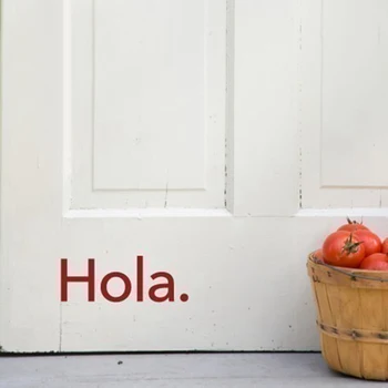 Испания домашний декор Hola - испанская виниловая настенная художественная наклейка с графическим рисунком