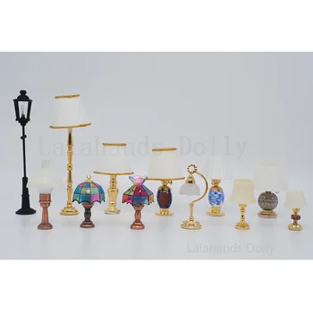 1 шт. мини-кукольный домик 1:12, модные мини-настольные лампы для кукольного домика (не яркие) Аксессуары для декора, мебель для кукольного домика, игрушки