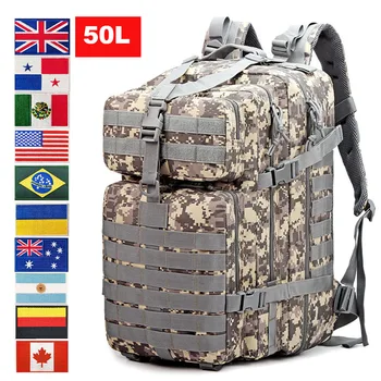 30Л /50Л Походные рюкзаки 900D Нейлон для кемпинга, военный Тактический рюкзак, Спортивная сумка для альпинизма, Охотничья сумка 30Л 50Л