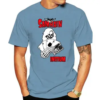 Samhain Cards Initium Черная мужская футболка Danzig Misfits Punk Rock Horror Панк Праздничная футболка