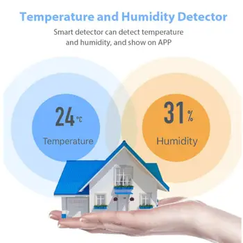 Датчик температуры и влажности, гигрометр, детектор термометров, приложение для дистанционного управления, умный дом