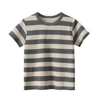 Модная футболка в полоску для мальчиков и девочек (1-6 лет)