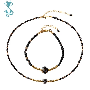 Роскошное ожерелье из натурального черного агата, абайи для женщин, Дубай, Нигерийские украшения для женщин, женские комплекты украшений с бесплатной доставкой