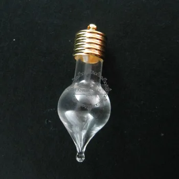 15x35mm water drop glass blub wish флакон кулон глобус шарм с петлей золотого цвета DIY стеклянные ювелирные изделия 1850225
