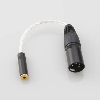 HIFI 4pin XLR Сбалансированный кабель аудиоадаптера от мужчины до 3,5 мм к женщине от 3,5 мм до XLR-разъема