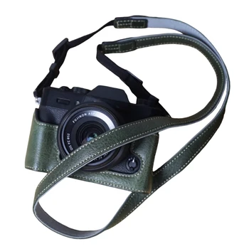Чехол для камеры из натуральной кожи, чехол для камеры, защитный рукав, основа коробки, зеленый платан для XS10