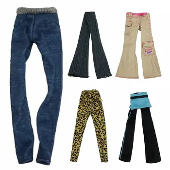Модные мультистилевые модели для куклы OB22 Повседневная одежда, аксессуары для кукол, Брюки, Кожаные брюки, Джинсы с цветочным рисунком
