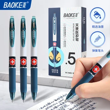 BAOKE PC1939 0,5 мм Выдвижная гелевая ручка Angel Медицинская ручка 12шт