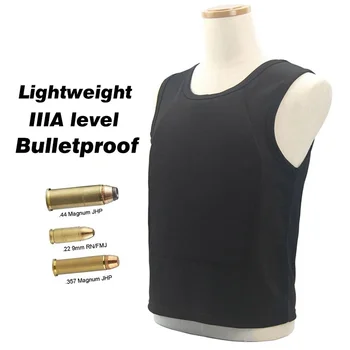 Одежда для пуленепробиваемого жилета уровня IIIA, сверхкомфортная, легкая, скрытая внутри одежда, мягкая противопульная футболка, одежда