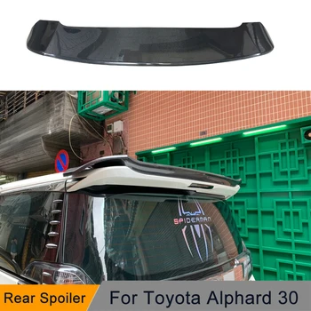 Для Toyota Alphard Vellfire 30 Серии AH30 Карбоновое Стекло SLKB Стиль Задний Спойлер Стеклопластиковое Крыло Багажника FRP