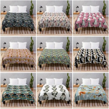 Покрывало Покрывало для дивана коралинное флисовое одеяло охлаждающее одеяло пользовательские декоративные одеяла для кровати милый плед с животными