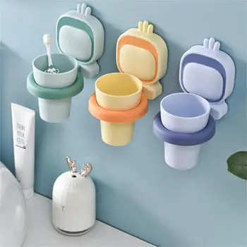 Подставка для хранения подстаканников для зубных щеток Удобный захват Компактный настенный дизайн Высокая несущая способность подстаканник для зубных щеток