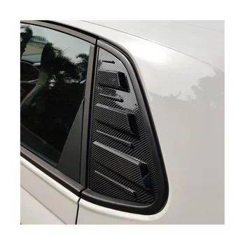 Наклейки на Задние Стекла автомобиля e-Образные Жалюзи для VW POLO 2011-2017 Для Стайлинга автомобилей Наклейки на ABS-покрытие (Карбон)