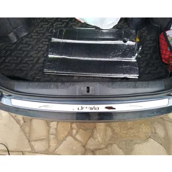 Для Skoda Octavia 2007-2013 A5 Протектор заднего бампера багажника из нержавеющей стали Задняя накладка на порог задней двери