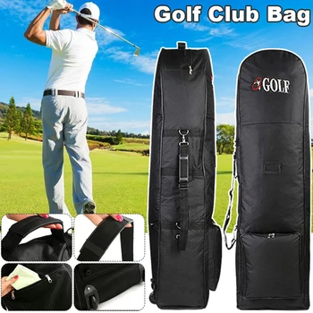Мягкие дорожные сумки для гольфа на колесиках Авиационная сумка большой емкости Практичные прочные сумки для клюшек для гольфа 600D Сумка для хранения Прямая доставка