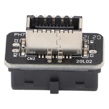 USB-адаптер 19P/20P для интерфейса Type-E Type-C Стабильный сигнал, Мощный Преобразователь помехоустойчивости