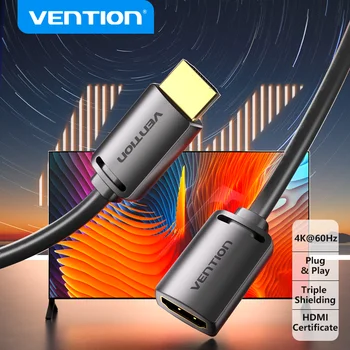 Vention HDMI 2.0 Удлинительный кабель 4K/60Hz HDMI 2.0 2.1 Кабель между мужчинами и женщинами для HDTV Nintend Switch PS4/3 HDMI Extender Adapter 8K